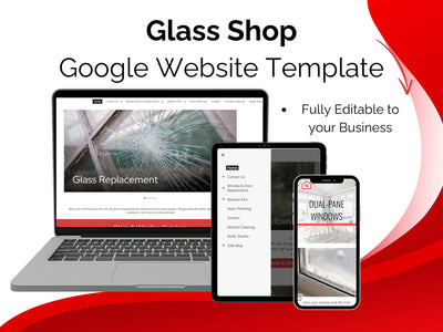 Glass Shop google website template