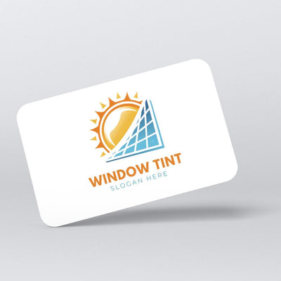 Window Tint Business Logo Sun solar editable canva