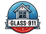 Glass Repairs 911 Logo- residential and commercial glass replacement company